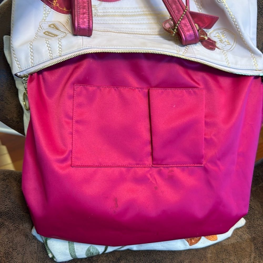COACH Y2K VALENTINE’S DAY TOTE 14551 LEATHER, HEARTS, PINK SHIMMER 💞 VGUC - Picture 17 of 17